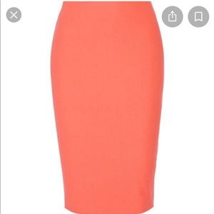 Elizabeth & James Pencil Skirt - Coral Pink - Size 8